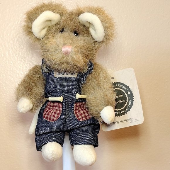 Boyds Bear Sharp McNibble Mouse 7" Plush with Tags - Picture 1 of 6